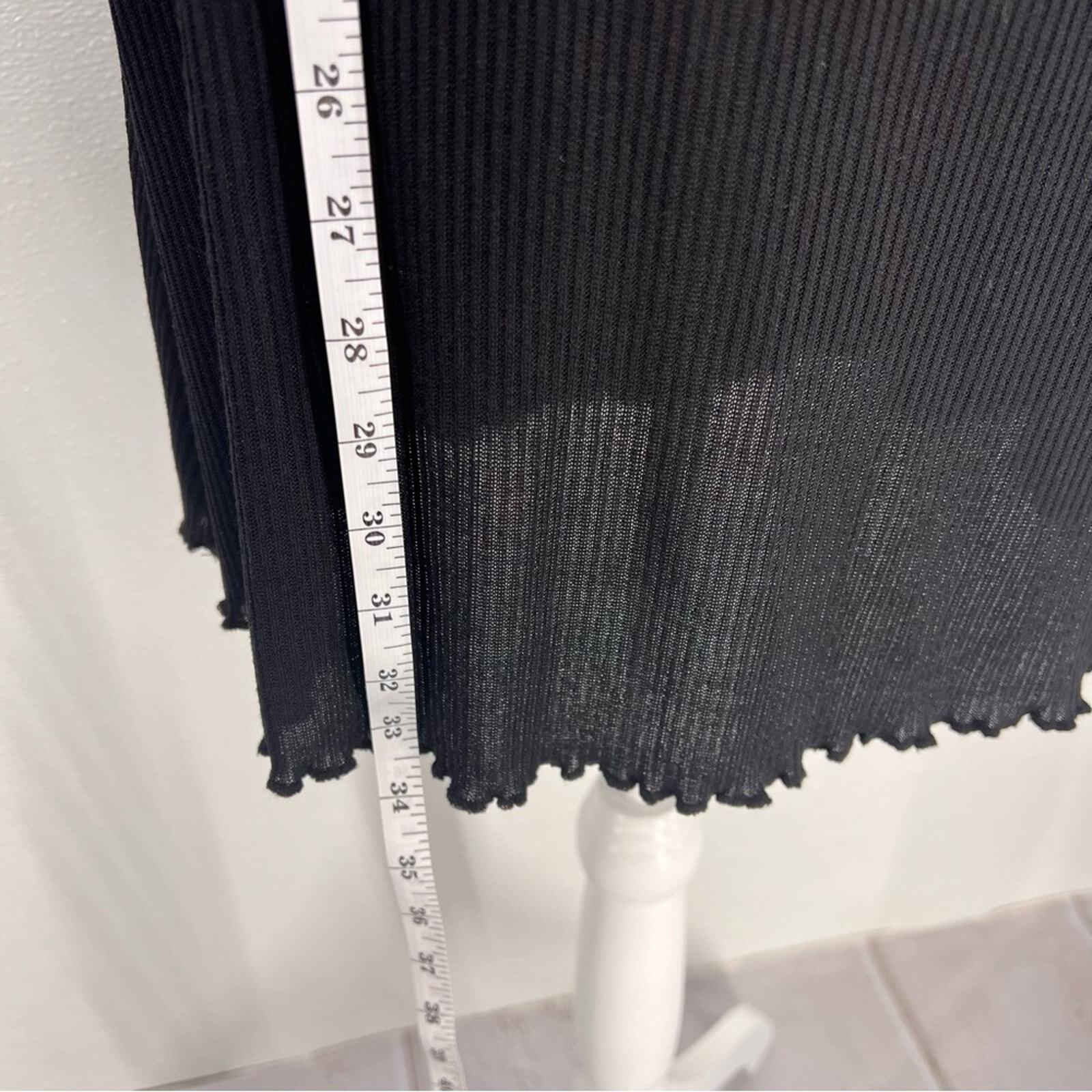 H&M Ribbed Cotton Dress Size 10 thumbnail 6