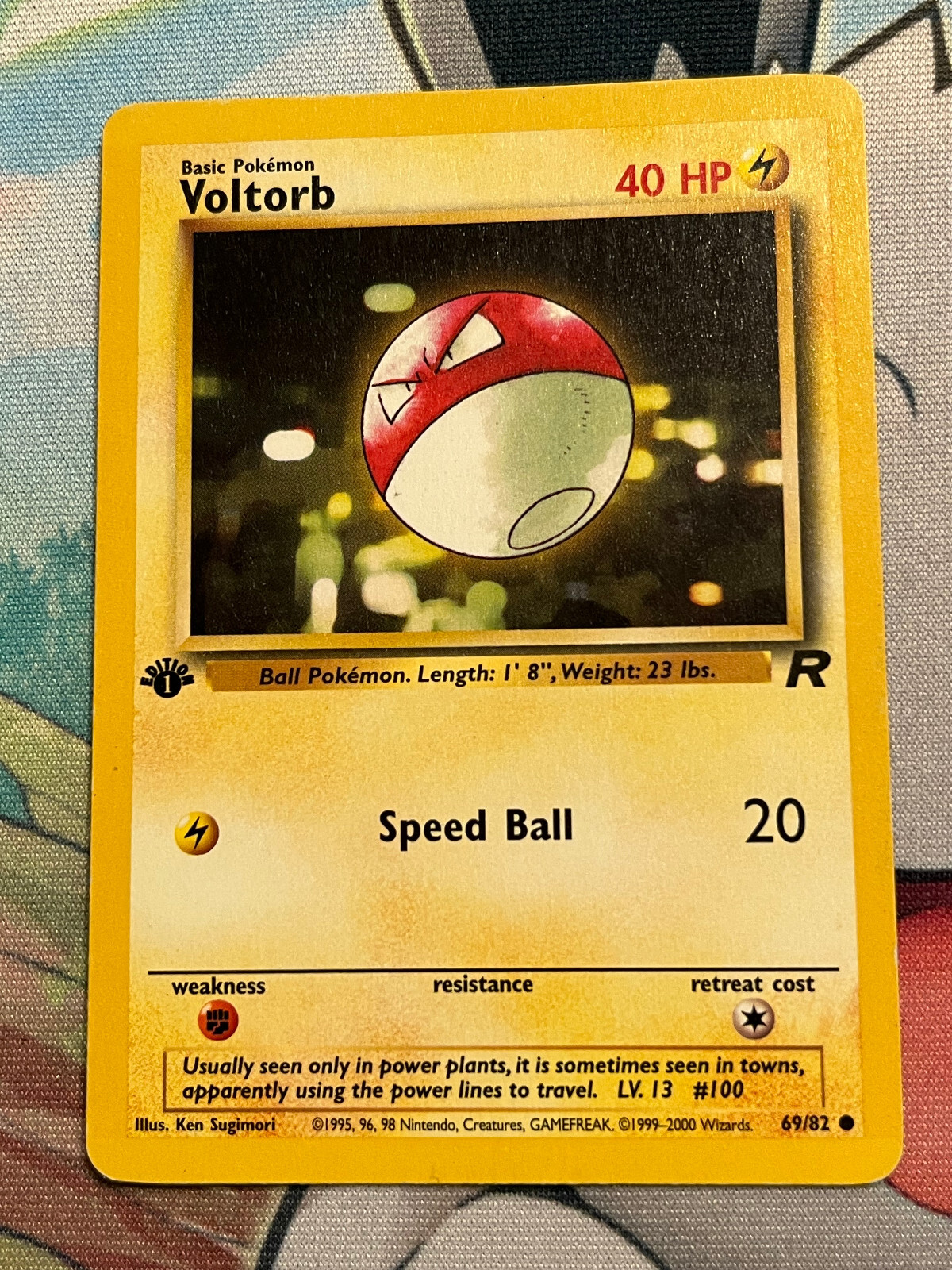 Pokemon Card TCG - Voltorb - Team Rocket - 69/82 - 1st Edition - Common
