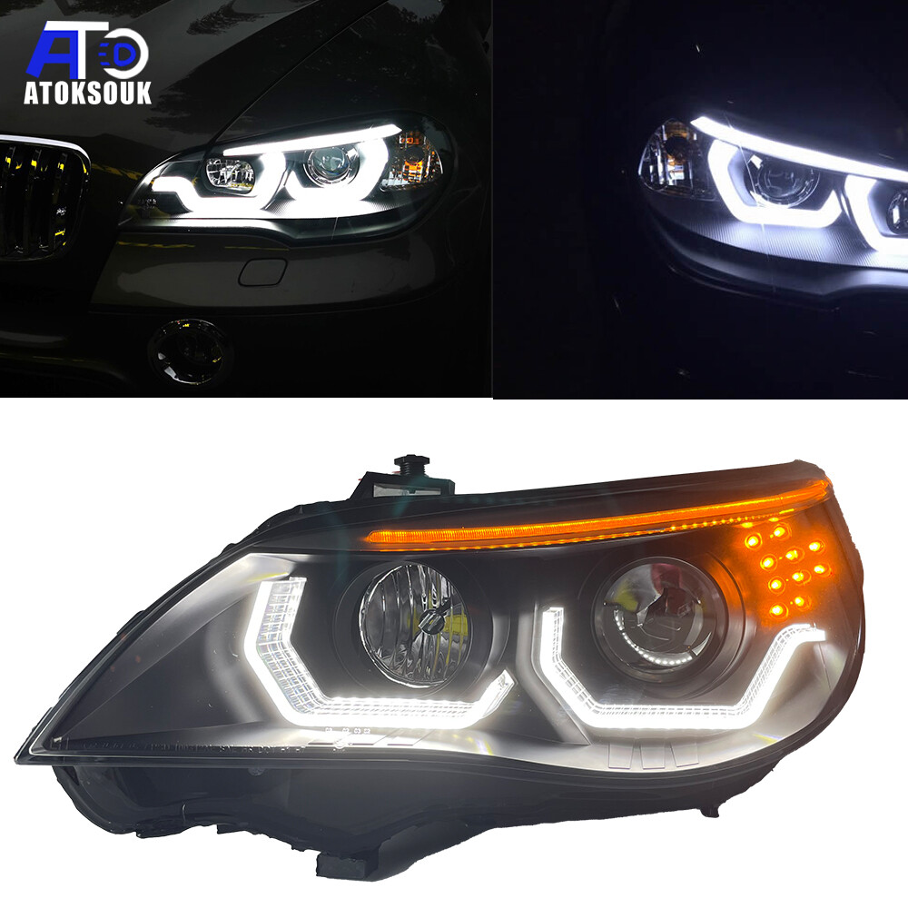 For BMW 5 Series E60 20082010 Headlight Assembly W/LED Turn Signal