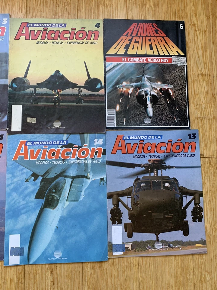 Lot of 10 El Mundo de la Aviacion Revistas Magazines World of Aviation Spanish - Image 4 of 4