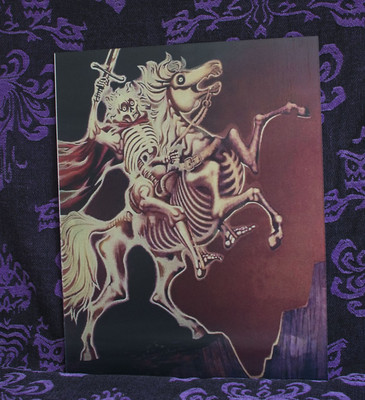 #ad Haunted Mansion Changing Picture Lenticular Black Knight Skeleton Disneyland D23 $317.90
