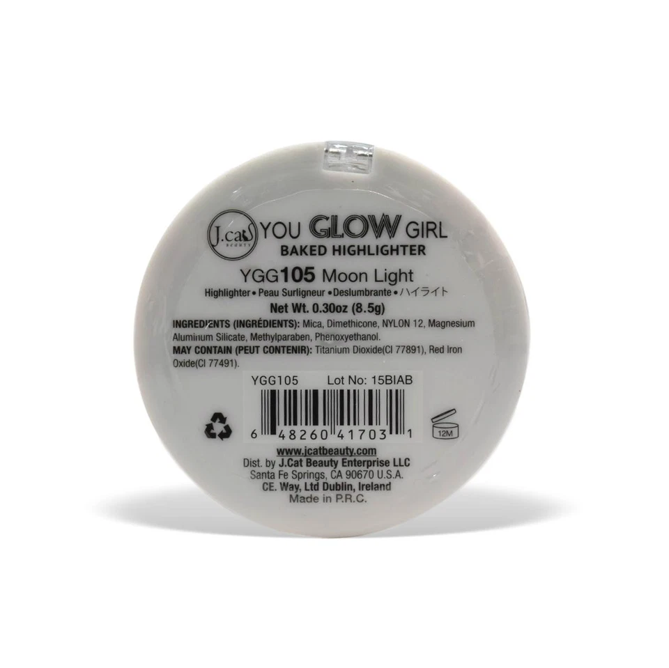 J. Iluminador horneado Cat Cosmetics You Glow Girl MOON LIGHT #105 nuevo tamaño completo Foto 3 de 3