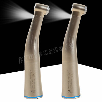 2 Dental Fiber Optic LED Contra Angle Low speed Handpiece Fit Sirona SHU
