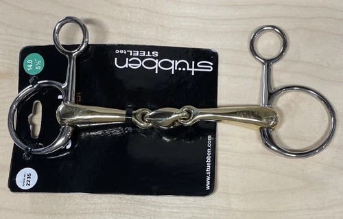 Stubben Sweet Copper Mouth Double Jointed Baucher Snaffle Bit - 5 1/2"