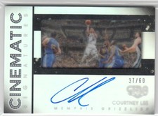 2015-16 Courtney Lee Panini Gala Cinematic AUTO /60 - CLE Memphis Grizzlies