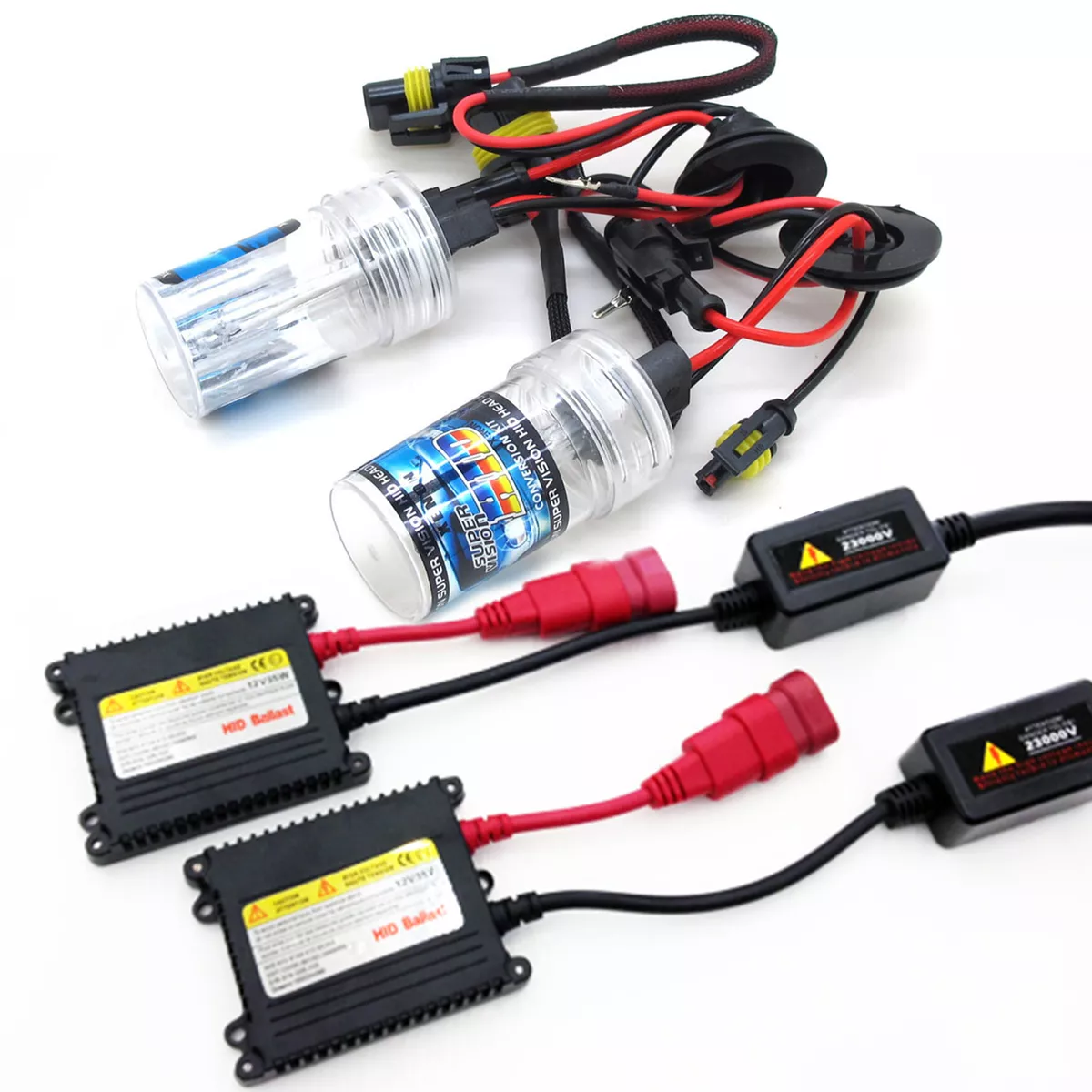 HID XENON KIT - H7 Xenon Super White Hid Kit 8000K 35W Kit Kit consists of  :- 2 x Ballast Boxes 2 x Xenon Hid Bulbs Improves Lighting up to 10 times