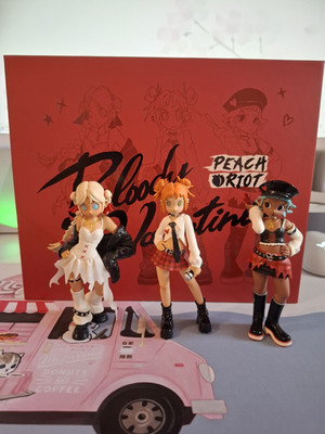 POP MART Peach Riot Bloody Valentine Figures Set Figur Poppy Gigi Frankie