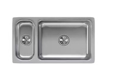 Elkay Lustertone 32x18x8in Double Bowl Undermount Sink 30/70 Stainless Steel