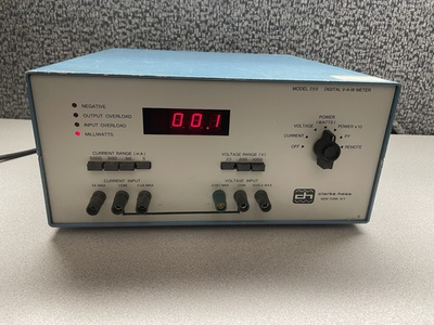 #ad #ad Clarke Hess Model 255 Digital V A W Meter Test Measurement Unit $299.00