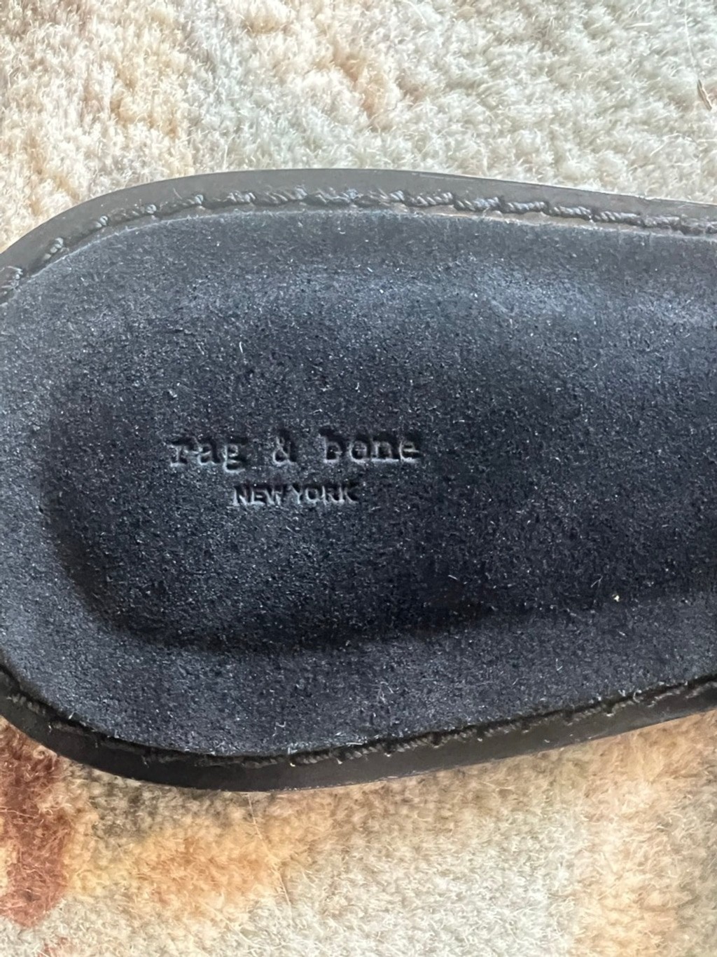 NWT Rag & Bone Melrose Black Suede Braided Thong Sandals Size 9.5 Sold Out Style image 7