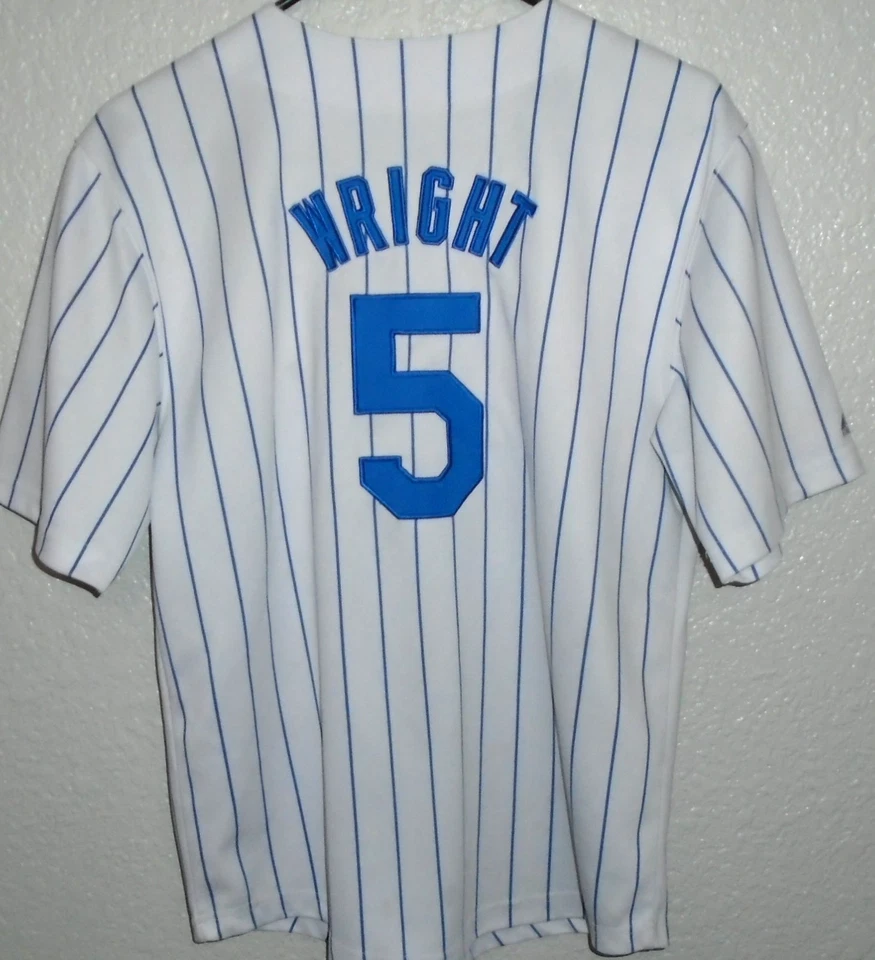 David Wright New York Mets pin stripe jersey youth Large - Image 2 of 2