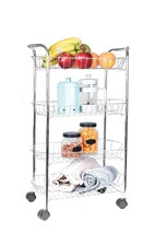 MAURY'S CARRELLO DA CUCINA CON 4 CESTI 50 X 27 X H80 CM