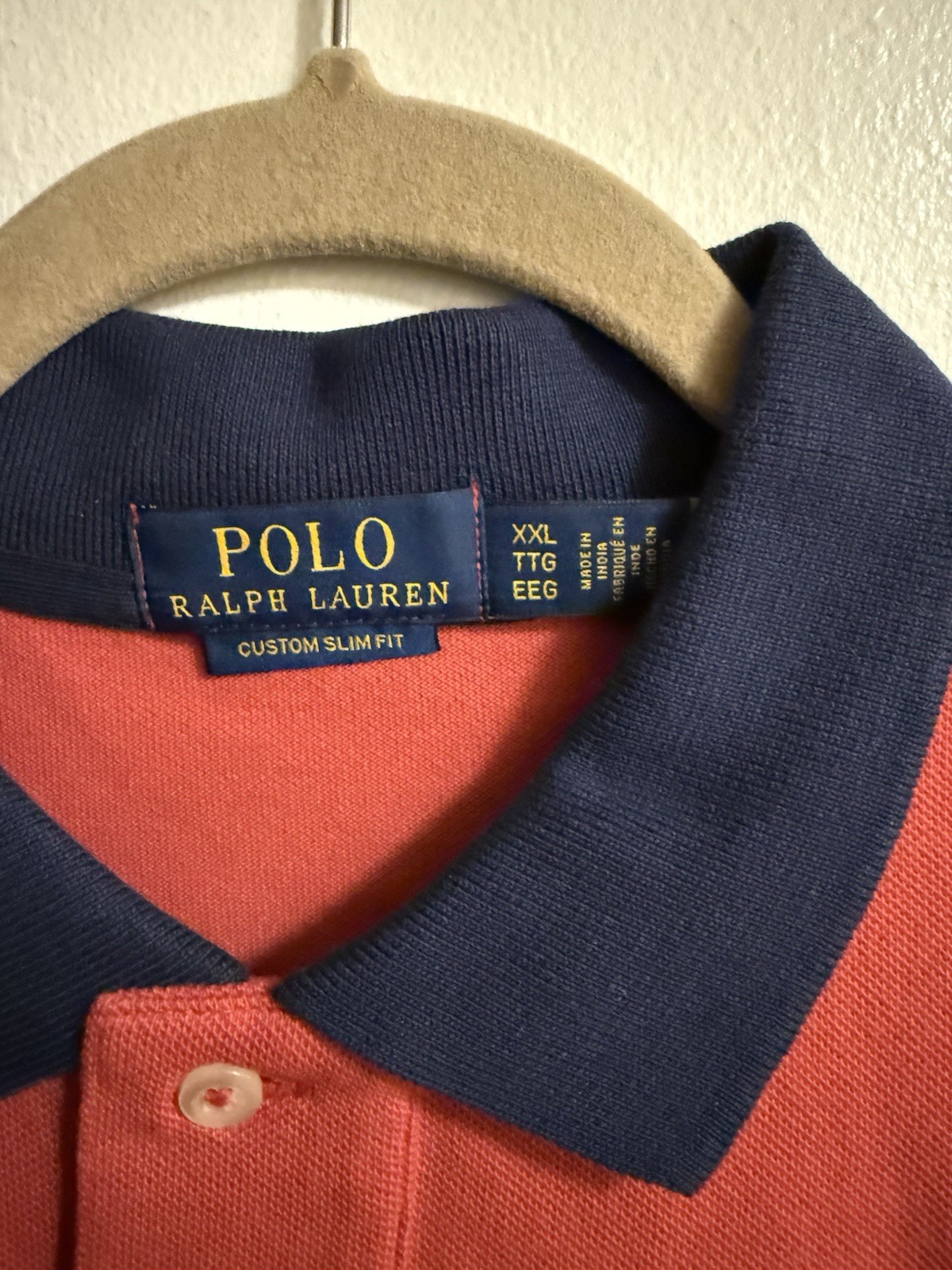 NWT Polo Ralph Lauren Big Pony Banner Striped Mesh Polo Shirt Red Navy Sz 2XL image 3