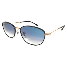 Ray-Ban Sunglasses RB3749 9272/3F Arista Gold Oval Frame w/ Gradient Blue Lenses
