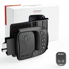 RVLOCK Compact Keyless RV Door Lock with Remote - Camper/Trailer Replacement - N