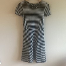 NWT Madewell Gallerist Blue and White Striped Dress XS