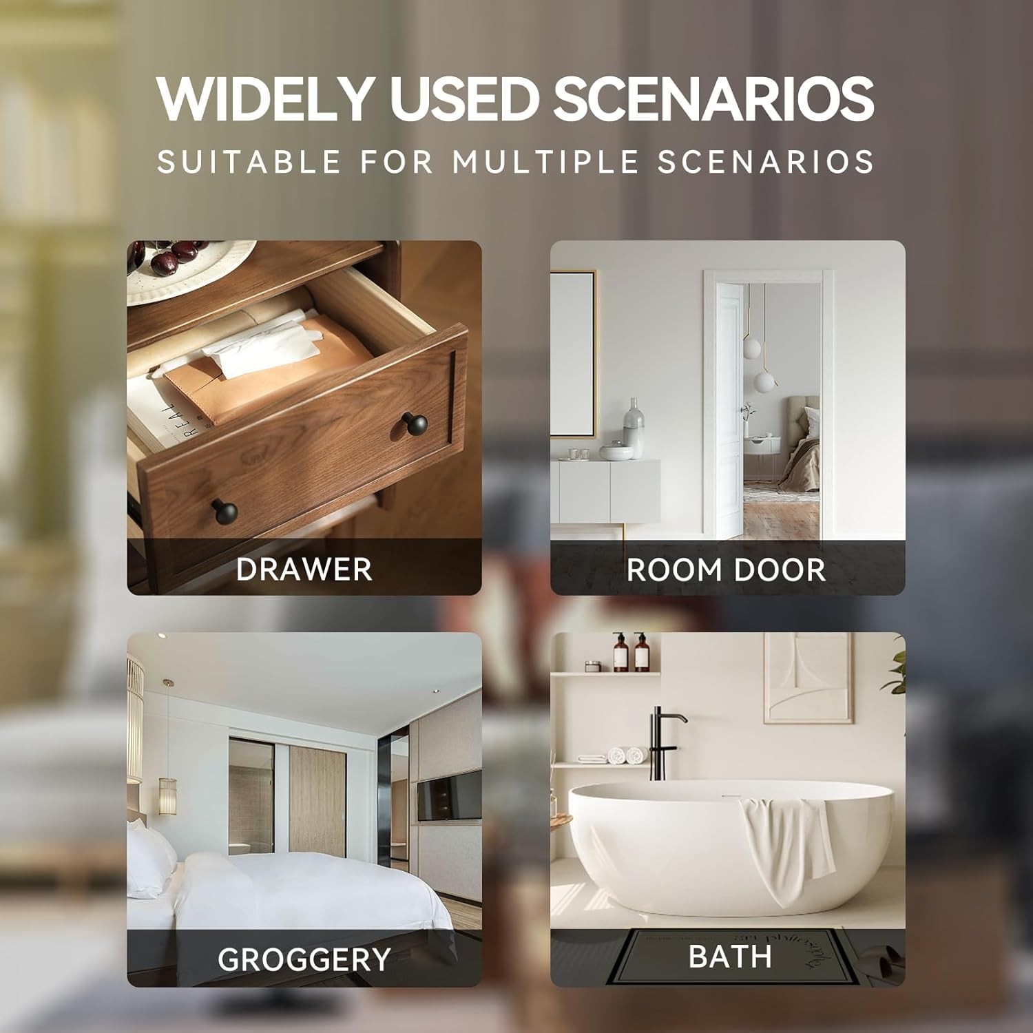 Heavy Duty 1.5 Inch Gate Latch 2 Pack - Brass Sliding Barrel Bolt Lock for Wo...