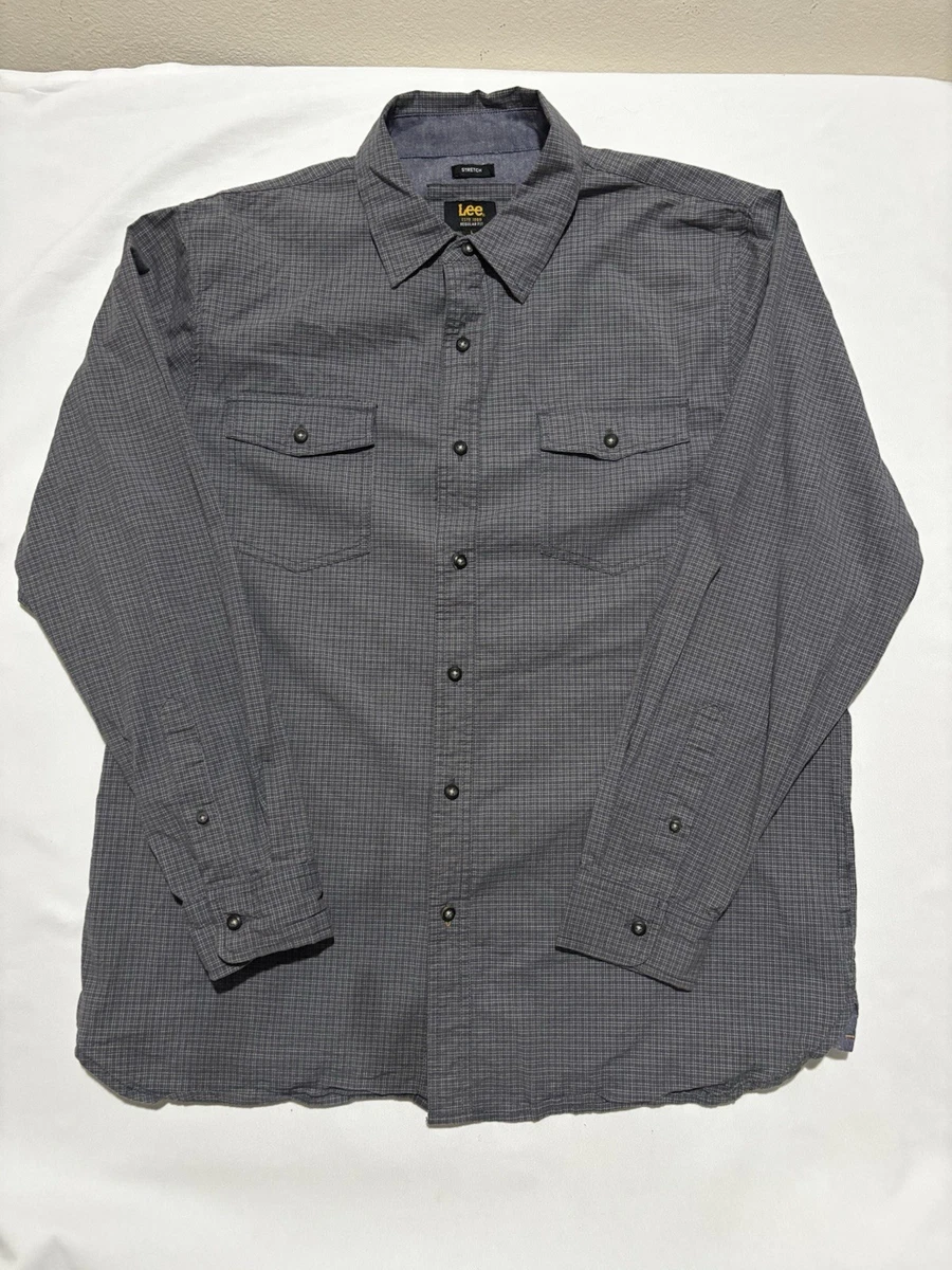 Lee Long Sleeve Striped Casual Button-Down Shirts for Men for sale