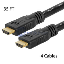 Premium HDMI Cable 35 FT For BLURAY 3D DVD PS3 HDTV XBOX LCD - PACK of 4