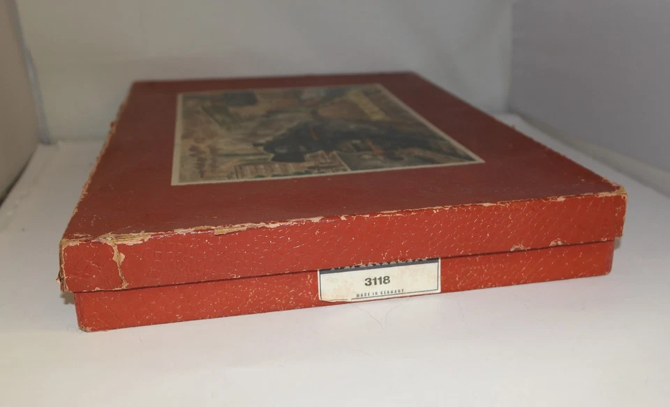 MARKLIN H0 : cod. 3118 set completo di binari con loco 3018 carrozze TOP 1957 - Immagine 2 di 4