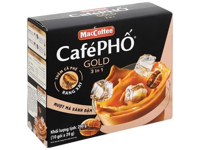 2 Box Authentic Vietnamese Instant Coffee   MacCoffee PHO 3in1 2 x 10 Sticksx29g