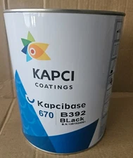 KAPCI BASECOAT   B392 BLACK 1 GAL  1:1 MIX KAPCIBASE 670