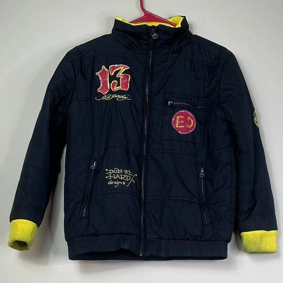 Chaqueta de bombardero vintage Ed Hardy Originals para niños - talla grande Foto 2 de 4