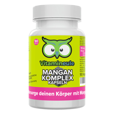 Mangan Komplex Kapseln - 5 mg - vegan - hochdosiert - Vitamineule