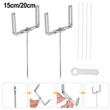 Adjustable 2PCS Downspout Brackets Metal Holder for Rain Gutter Extension