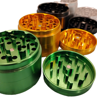 Manual 4-Piece Grinder 55mm Tobacco Accessory Trendy Color Options