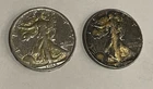 SILVER 1946 walking liberty half dollar And 1945 Walking Liberty Gilded