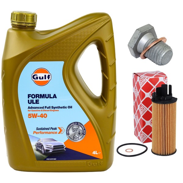 MotoröL Filter Set 5W-40 5 Liter + ÖLablassschraube FüR BMW 1Er X3 5Er X4 3Er-image