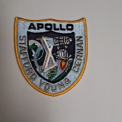 Apollo 10 NASA Mission Patch Embroidered Stafford Young Cernan Astronauts