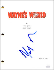 Mike Myers Signed Autograph Wayne's World Movie Script Screenplay w/ JSA COA