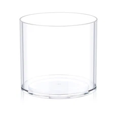 Flower Clear Plastic Vase Centerpiece for Home, Wedding Party, Clear Cylinder...