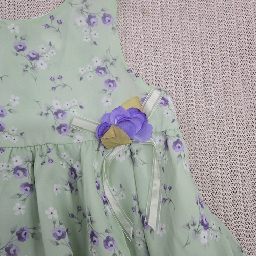 Rare Editions Dress Girls 4T Floral Sleeveless Spring Party Bow Flower Occasion - Picture 4 of 12