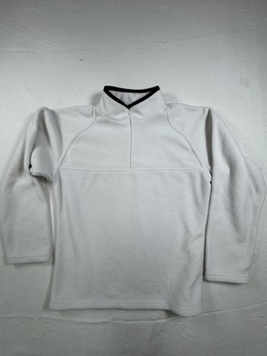 Alpine Design Active Jacket Womens Medium White 1/4 Zip Lightweight Long Sleeve