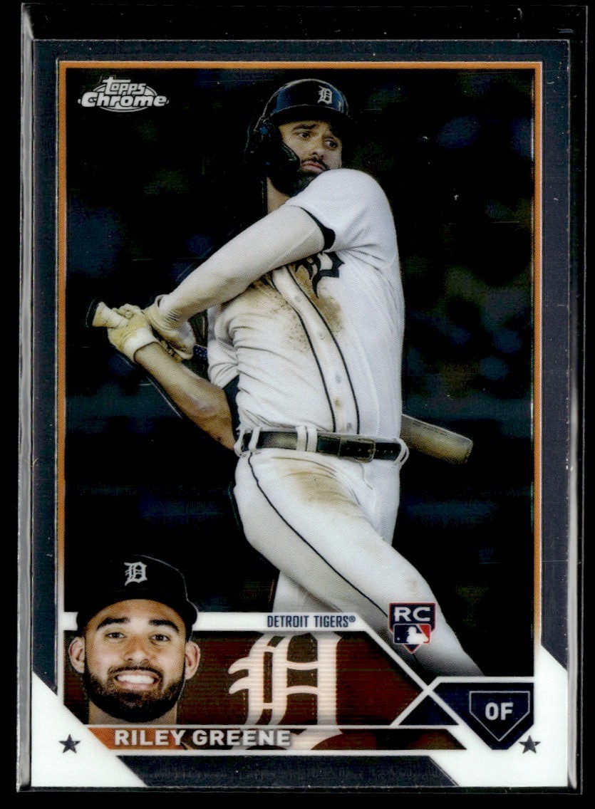 2023 Topps Chrome Riley Greene RC Detroit Tigers #182