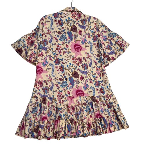 AMUR Kenna Tiered Ruffle Size 4 Mini Dress Cottagecore Coquette Artsy Style - Picture 5 of 15