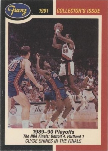 Clyde Drexler 1990 NBA Hoops #245 Portland Trail Blazers
