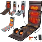 Full Body Vibrating Heating Massage Mat Shiatsu Neck Massager for Home Office
