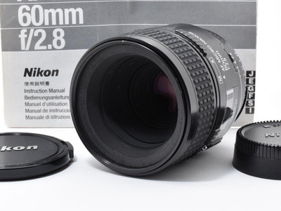 Nikon AF Micro Nikkor 60mm f/2.8 Macro Prime lens F Mount w/Caps from Japan
