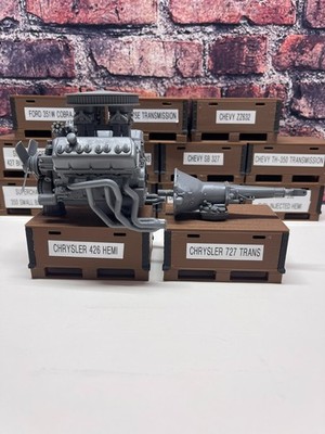 3D PRINTED 426 HEMI PRO STOCK ENGINE WITH 727 TORQUEFLITE TRANS *MADE IN USA* !