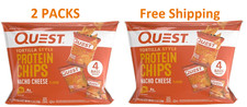 Quest Tortilla Style Protein Chips - Nacho Cheese 8 Bags 