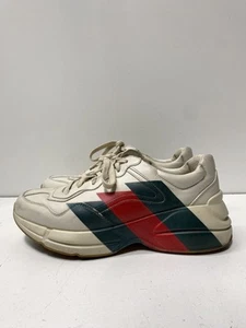 Chaussures homme Gucci Rhyton blanches rayées pointure 7,5