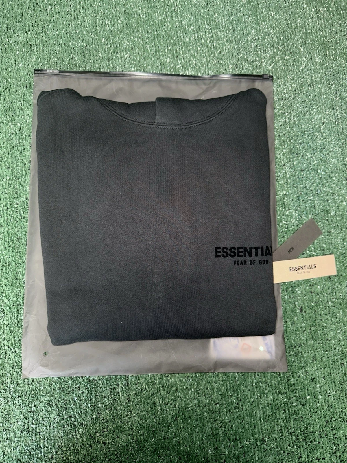 Felpa con cappuccio Fear of Gods Essentials elasticizzata limousine taglia S L