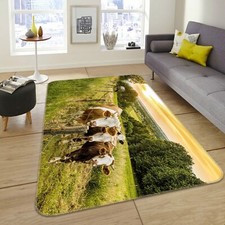 3D Weidek&uuml;he O231 Tier Spiel Rutschfest Matte Elegant Foto Teppich Fay