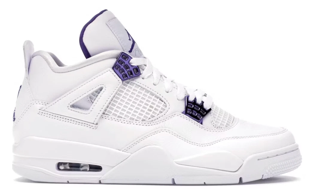 jordan 4 metallic purple size 6 womens