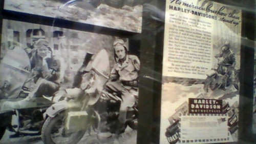 Harley Davidson Shadow Box of 1942 WLA MOTORCYCLE WOOD FRAME 23.75" wide X 12" - Picture 11 of 14