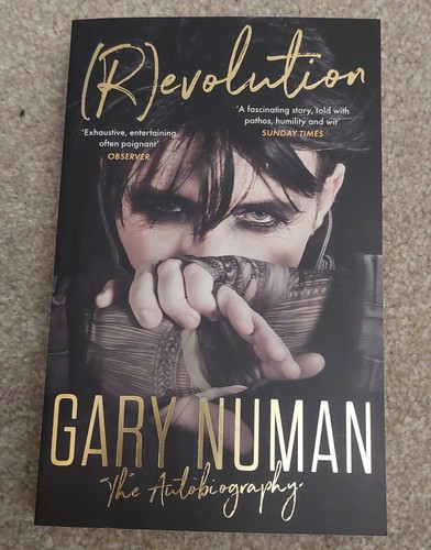 Gary Numan. (Signed) REVOLUTION. Paper Back Autobiography. New & Mint Condition